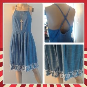 Summer denim sundress- worn 1x